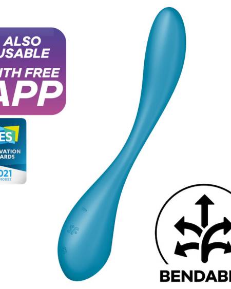 SATISFYER - G-SPOT FLEX 5 MULTI VIBRADOR AZUL