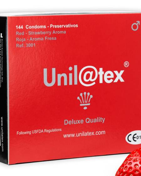UNILATEX - CONSERVATEURS ROUGE / FRAISE 144 UNITÉS
