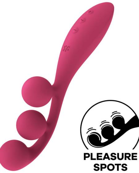 SATISFYER - VIBRATEUR MULTI TRI BALL 1 ROUGE