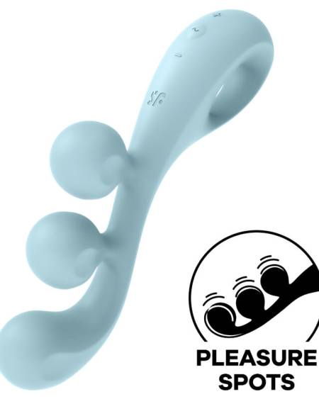 SATISFYER - VIBRATEUR MULTI TRI BALL 2 BLEU