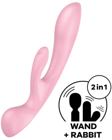 SATISFYER - TRIPLE OH VIBRADOR HÍBRIDO AZUL