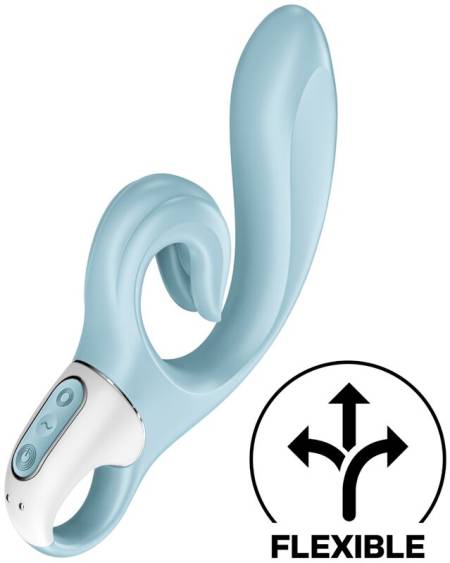 SATISFYER - LOVE ME RABBIT VIBRATION BLEU
