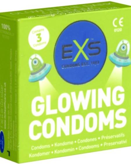 EXS CONDOMS - BRILLANT DANS LE NOIR