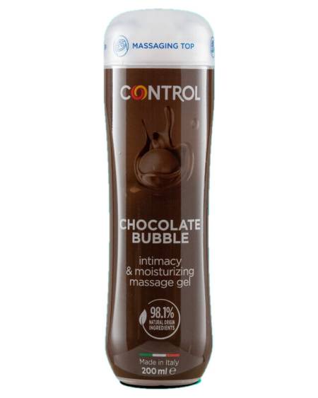 CONTROL - GEL DE MASSAGE 3 EN 1 BULLE DE CHOCOLAT 200 ML