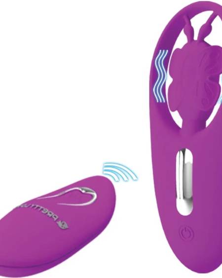 PRETTY LOVE - STIMULATEUR PAPILLON DANCING POUR CULOTTES AVEC TÉLÉCOMMANDE LILAS