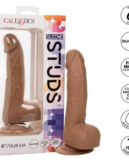 CALEXOTICS - CLOUS EN SILICONE 15.24 CM MARRON