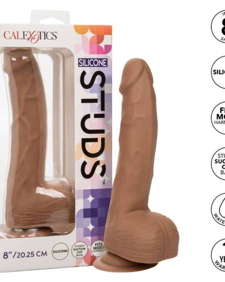 CALEXOTICS - CLOUS EN SILICONE 20.32 CM MARRON