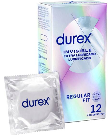DUREX - INVISIBLE EXTRA LUBRIFIÉ 12 UNITÉS