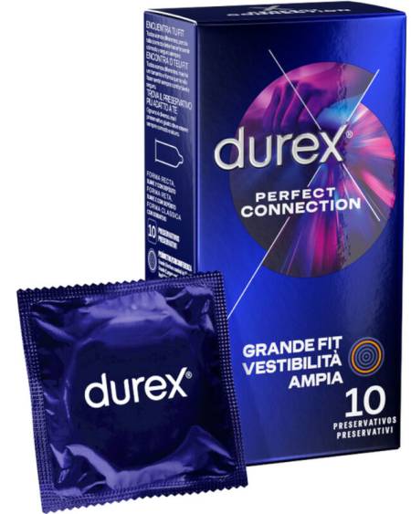 DUREX - CONNEXION PARFAITE SILICONE LUBRIFICATION EXTRA 10 UNITÉS