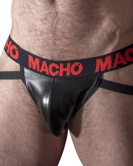 MACHO - MX25RC JOCK CUERO ROJO XL