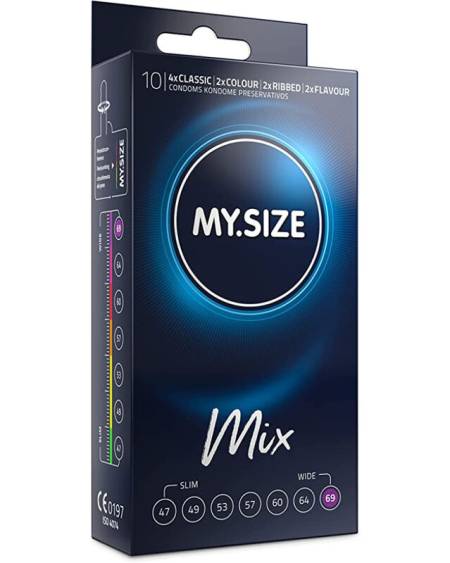 MY SIZE - MIX PRÉSERVATIFS 69 MM 10 UNITÉS