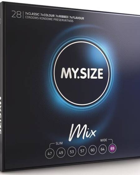 MY SIZE - MIX PRÉSERVATIFS 69 MM 28 UNITÉS