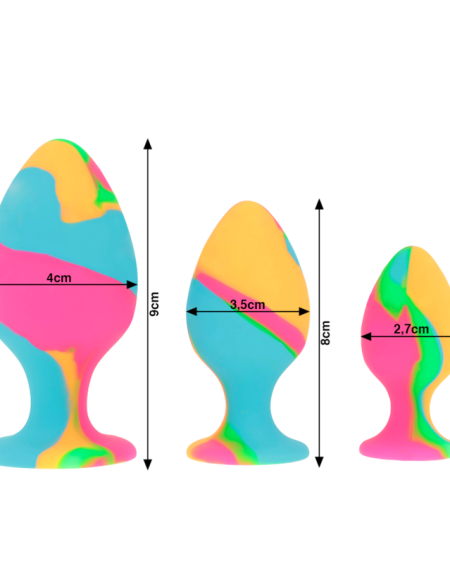 INTENSE - ENSEMBLE DE BOUCHONS EN SILICONE MULTICOLORE