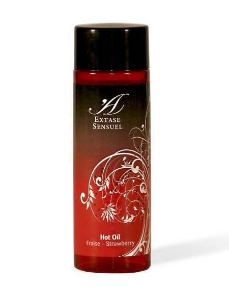 EXTASE SENSUAL - HUILE STIMULANTE CHALEUR FRAISE 100 ML