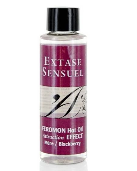 EXTASE SENSUAL - HUILE DE MASSAGE EFFET CHAUFFANT AUX PHÉROMONES DE MÛRE 100 ML
