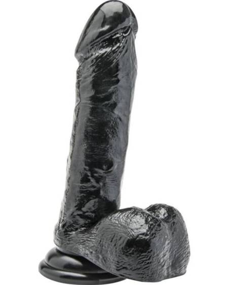 GET REAL - GODE 18 CM AVEC BOULES NOIR