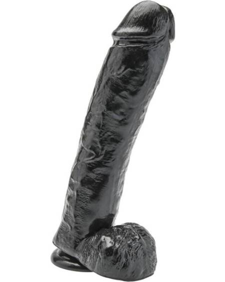 GET REAL - GODE 28 CM AVEC BOULES NOIR