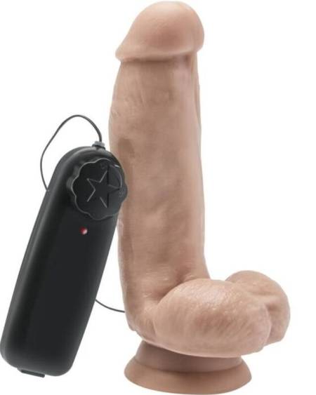 GET REAL - GODE 12 CM AVEC BILLES VIBRATEUR SKIN
