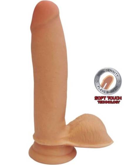 GET REAL - GODE DOUBLE DENSITÉ 12 CM BALLES PEAU