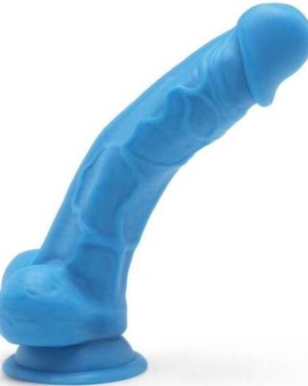 GET REAL - HAPPY DICKS 19 CM AVEC BALLES BLEU
