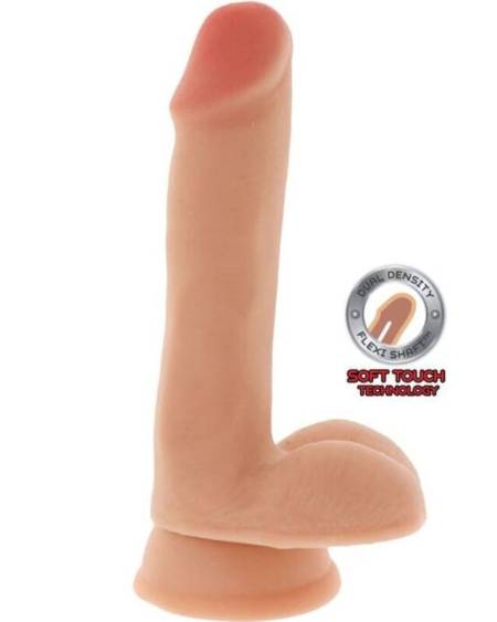 GET REAL - GODE DOUBLE DENSITÉ 17 CM BALLES PEAU