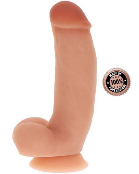 GET REAL - GODE EN SILICONE 18 CM AVEC BALLES PEAU