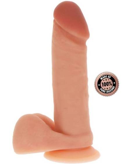 GET REAL - GODE EN SILICONE 20,5 CM AVEC BALLES PEAU