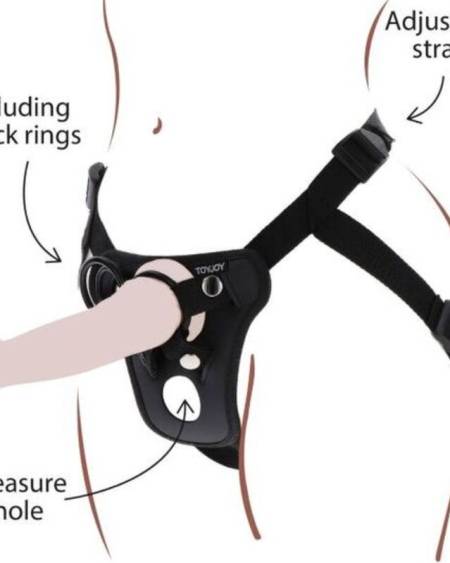 GET REAL - HARNAIS DE PLAISIR  STRAP-ON NOIR