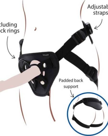 GET REAL - HARNAIS STRAP-ON DELUXE NOIR