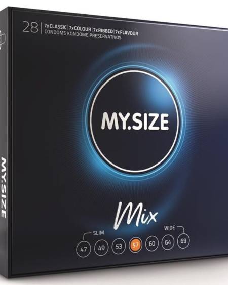 MY SIZE - MIX PRÉSERVATIFS 57 MM 28 UNITÉS