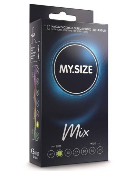 MY SIZE - MIX PRÉSERVATIFS 49 MM 10 UNITÉS