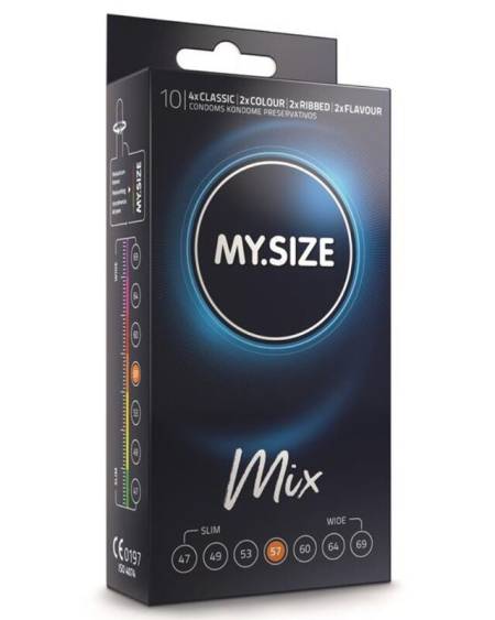 MY SIZE - MIX PRÉSERVATIFS 57 MM 10 UNITÉS
