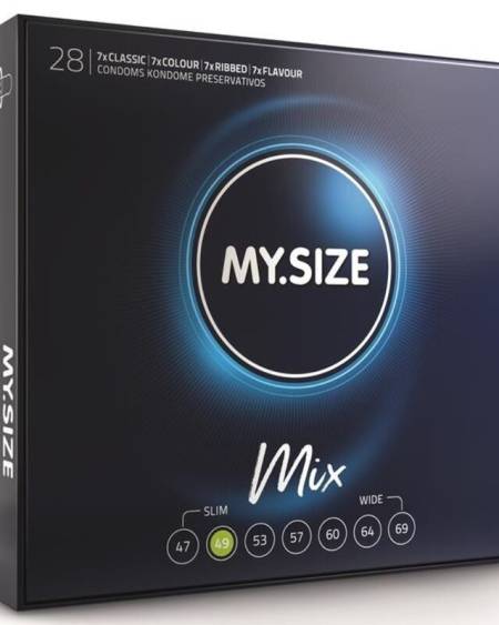 MY SIZE - MIX PRÉSERVATIFS 49 MM 28 UNITÉS