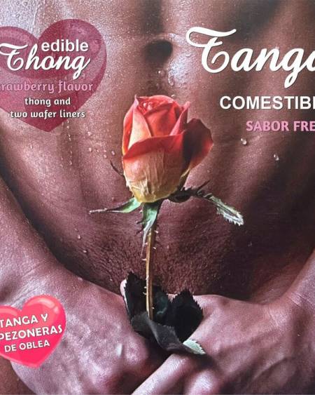 HOTFLOWERS - THONG HOMME+ 2 NIPPLE AZYME FRAISE /es/pt/en/fr/it/