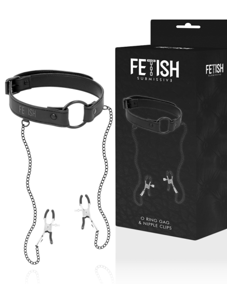 FETISH SUBMISSIVE - ANNEAU BILLON AVEC PINCES  TÉLÉMON