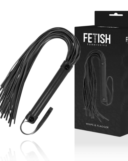 FETISH SUBMISSIVE - FOUET EN CUIR VÉGÉTALIEN