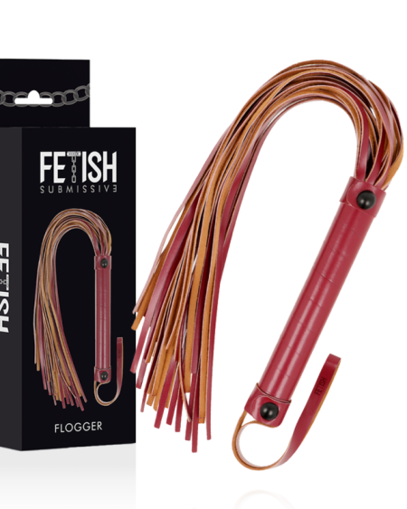 FETISH SUBMISSIVE DARK ROOM - FOUET EN CUIR VÉGÉTALIEN