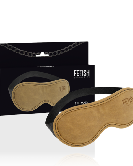 FETISH SUBMISSIVE ORIGIN - MASQUE EN CUIR VEGAN AVEC DOUBLURE EN NÉOPRÈNE