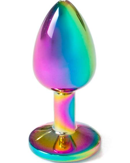SECRETPLAY - PLUG ANAL EN MÉTAL ARC-EN-CIEL PETITE TAILLE 7 CM