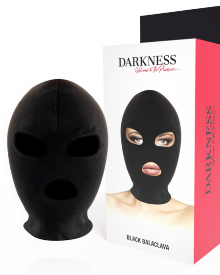 DARKNESS - MASQUE DE SOUMISSION BDSM BOUCHE ET YEUX NOIR