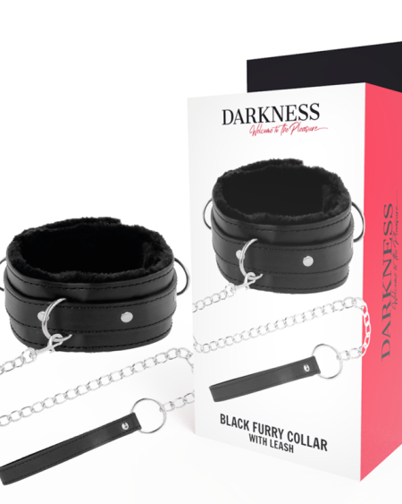 DARKNESS - COLLIER DE POSTURE CONFORTABLE AVEC CHAÎNE EN CUIR
