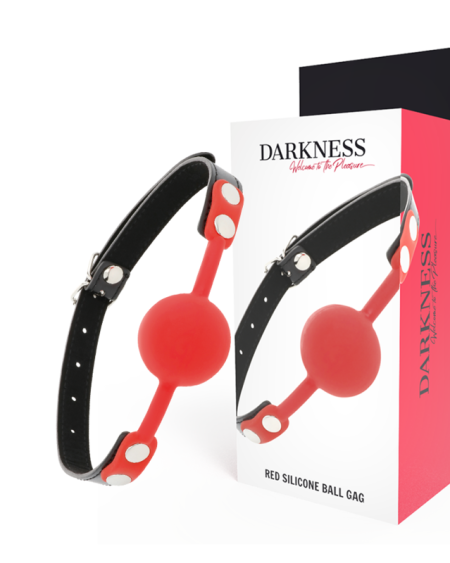 DARKNESS - BÂILLON EN SILICONE ROUGE