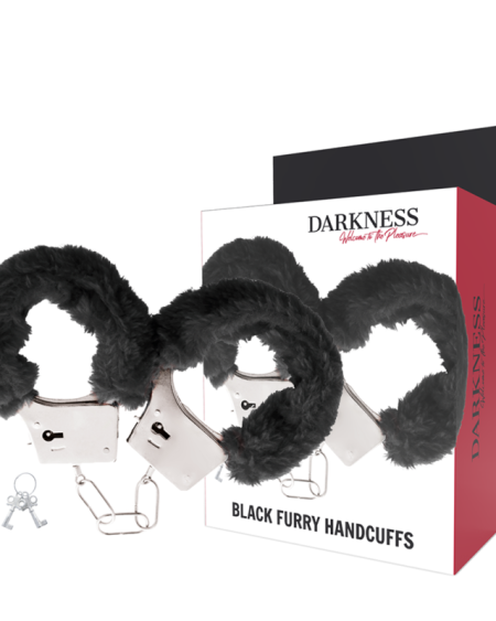 DARKNESS - MENOTTES EN MÉTAL DOUBLÉES NOIRES