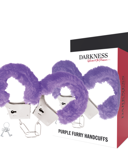 DARKNESS - MENOTTES EN MÉTAL DOUBLÉES LILAS