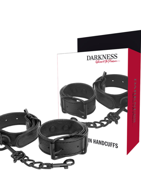 DARKNESS - MENOTTES TEXTURÉES LARGES ET MINCE