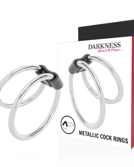 DARKNESS - ANNEAU PÉNIS DOUBLE EN MÉTAL