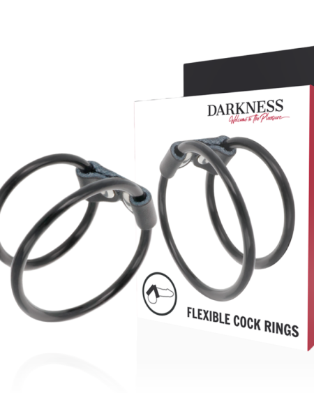 DARKNESS - ANNEAU PÉNIS DOUBLE FLEXIBLE
