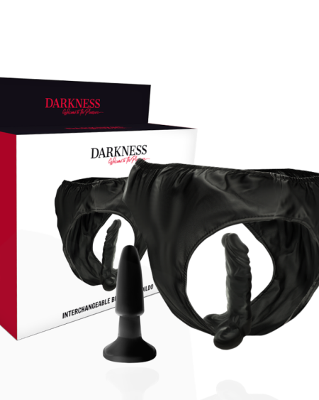 DARKNESS - CULOTTE AVEC PLUG ET GODE INTERCHANGEABLE