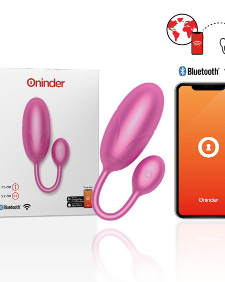 ONINDER - TOKYO HUEVO VIBRADOR ROSA 7.5 X 3.2 CM - APP GRATUITA