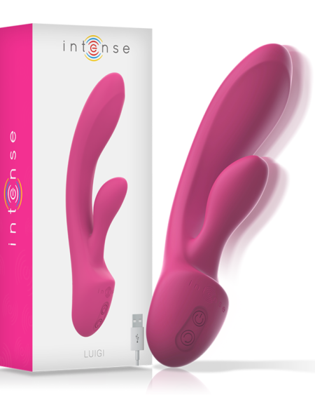 INTENSE - VIBRATEUR LUIGI RABBIT SILICONE LIQUIDE ROSE